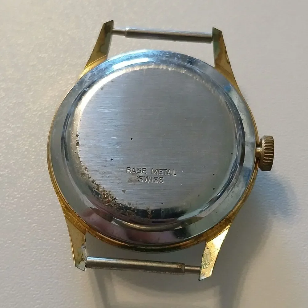 Vintage 1970s Lucerne De Luxe Swiss Made Manual Wind Men's Watch 36mm Mechanical